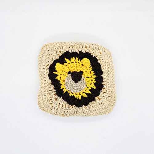 dziergana zabawka Poduszeczka – Przytulanka – Afryka lew beż (1)